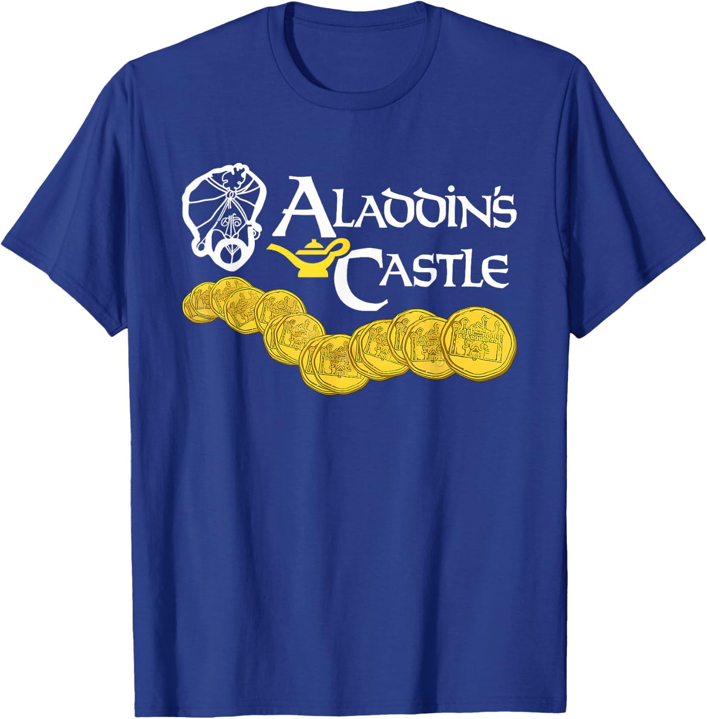 Aladdin's Castle Funny Quote - Adults - Black - Small - Short Sleeve - Classic Fit T-Shirt - T-Shirt | Royal