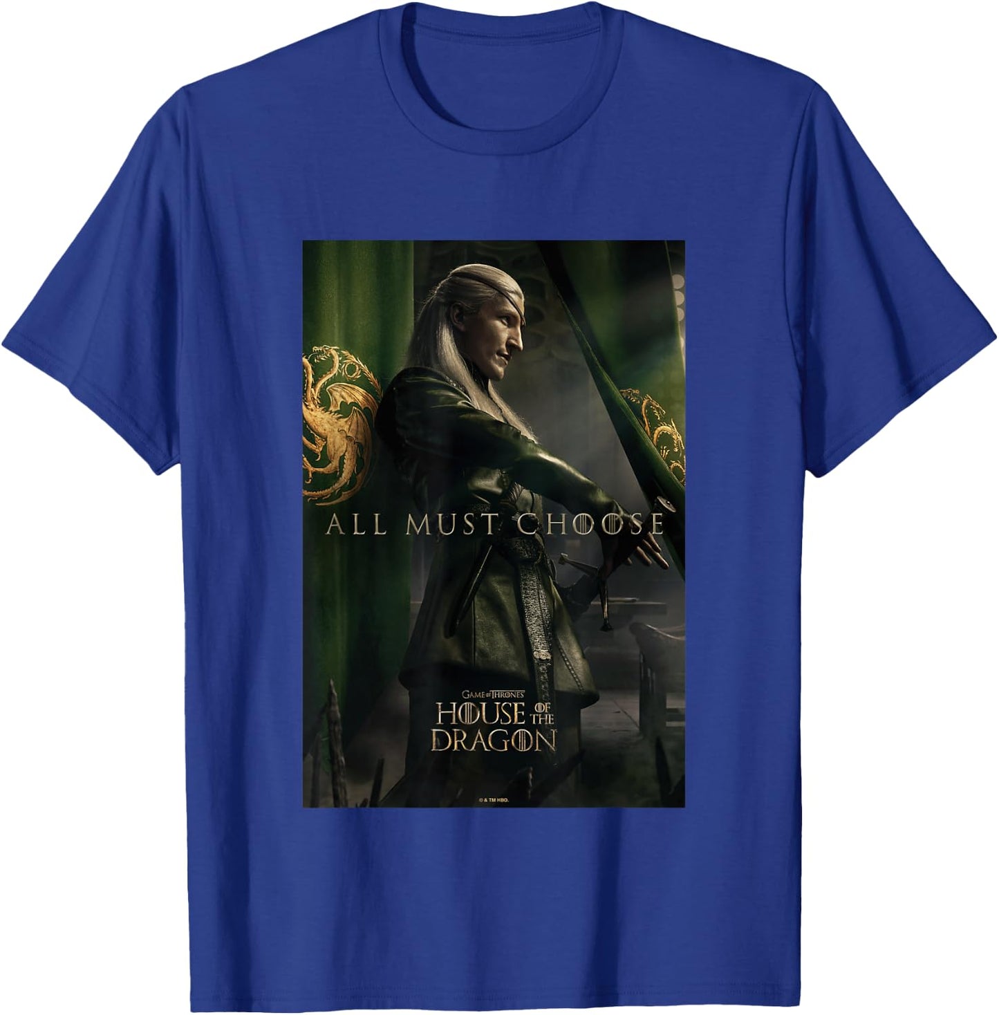 House of the Dragon All Must Choose Aemond Targaryen Vintage T-Shirt - T-Shirt | Royal