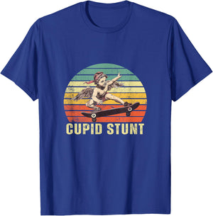 Retro Vintage Cupid Stunt Unhinged Cringe Funny T-Shirt - T-Shirt | Royal