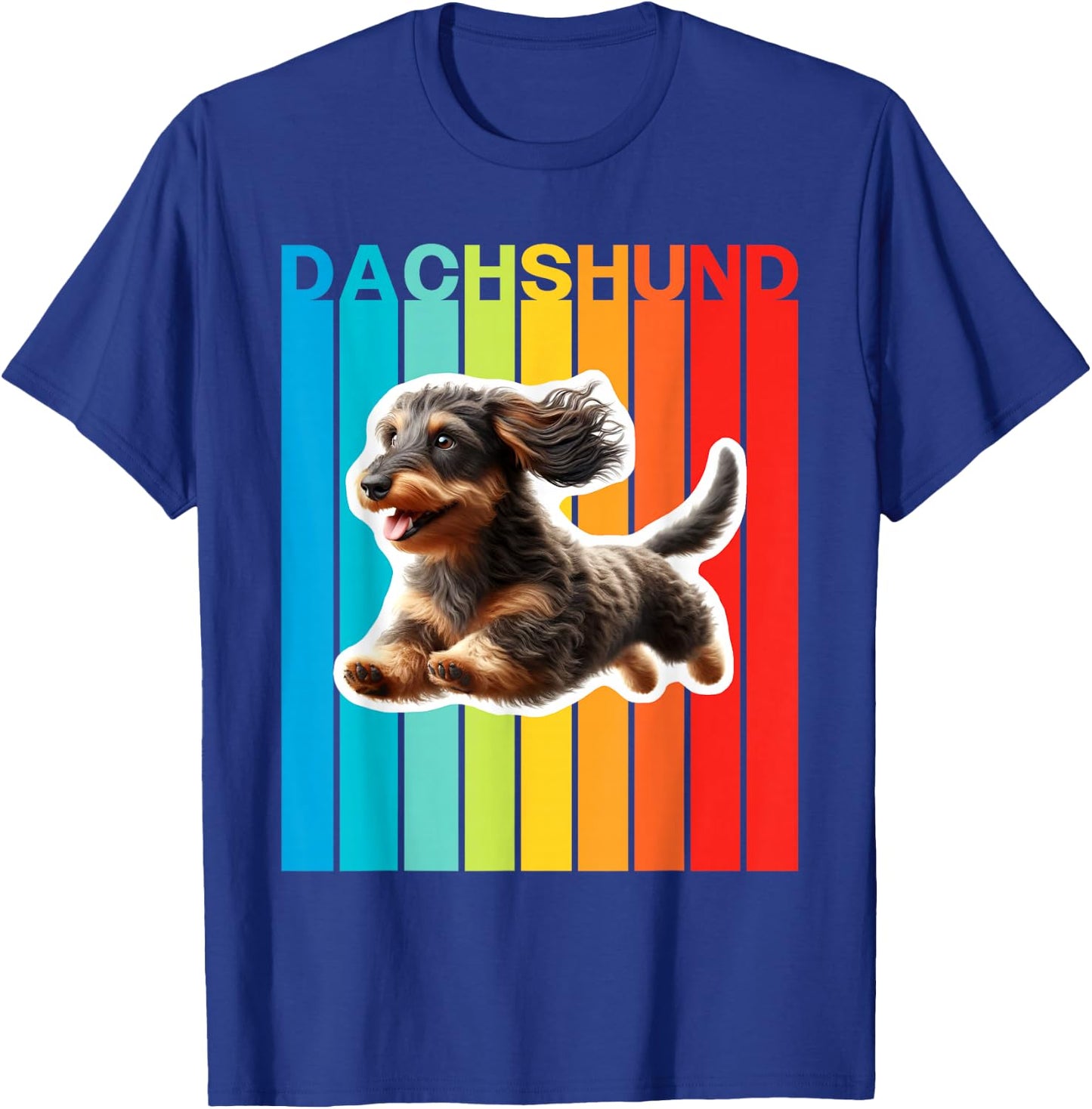 Colorful Wirehaired Dachshund T-Shirt - T-Shirt | Royal