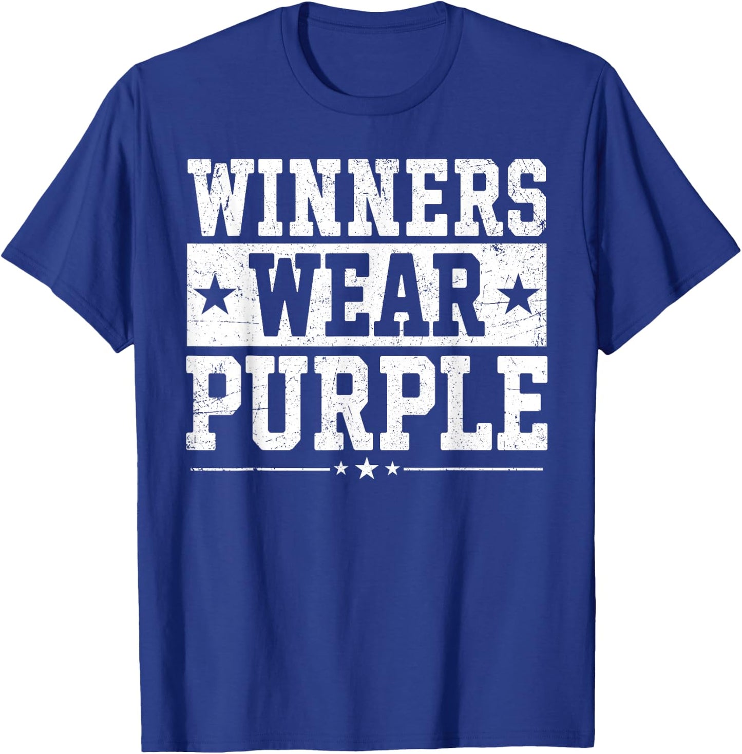 Winners Wear Purple Color War Camp Team Game Competition T-Shirt - T-Shirt | Royal