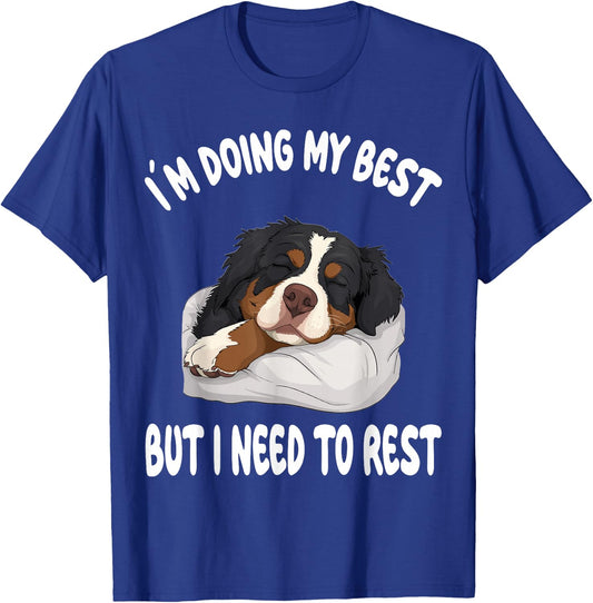 Bernese Mountain Dog Official Sleepshirt Pajamas Nightgown T-Shirt - T-Shirt | Royal