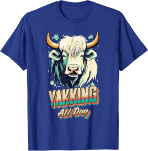 Yak Farmer Funny Yakking Animals Yaks Costume T-Shirt - T-Shirt | Royal