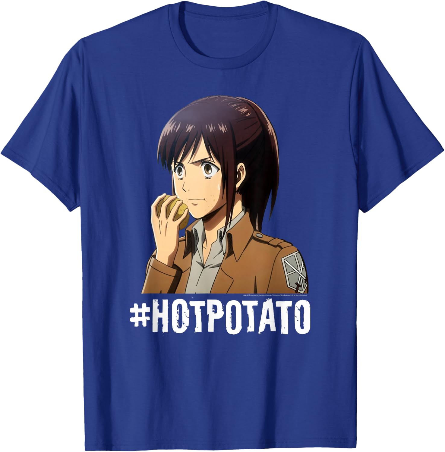 Attack on Titan #Hotpotato Potato Girl AOT Anime T-Shirt - T-Shirt | Royal