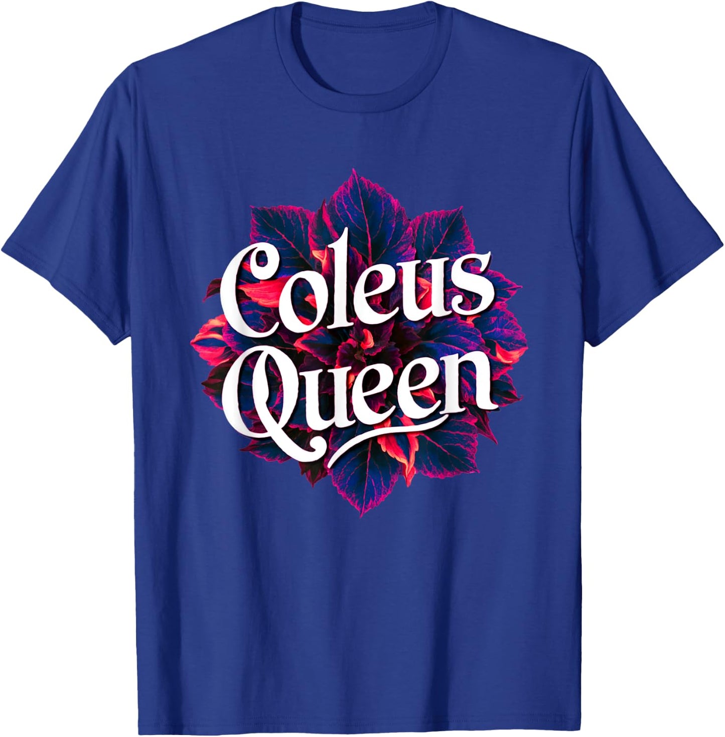 Coleus Queen Garden Coleus Plant Lovers Design T-Shirt - T-Shirt | Royal