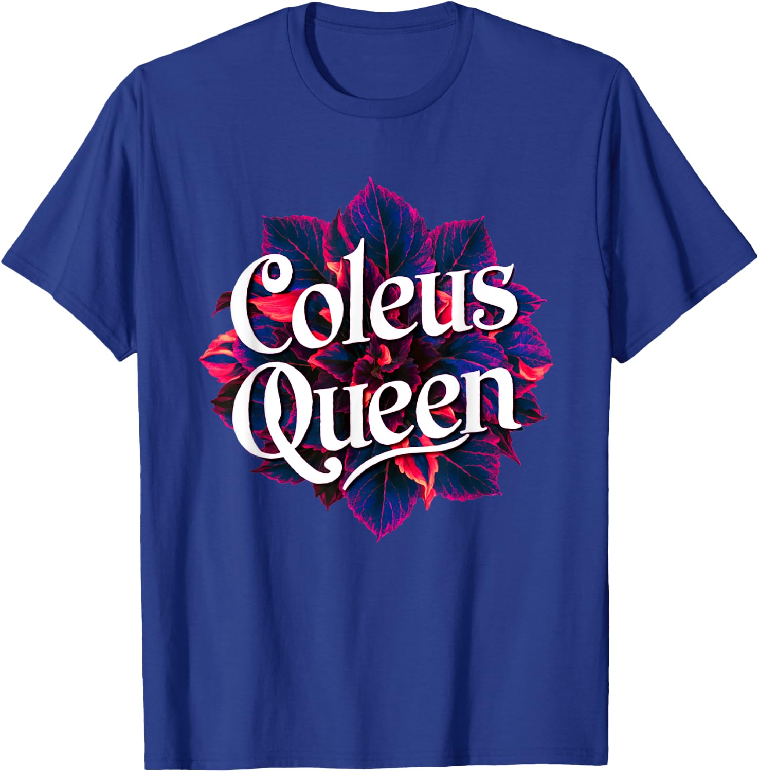 Coleus Queen Garden Coleus Plant Lovers Design T-Shirt - T-Shirt | Royal