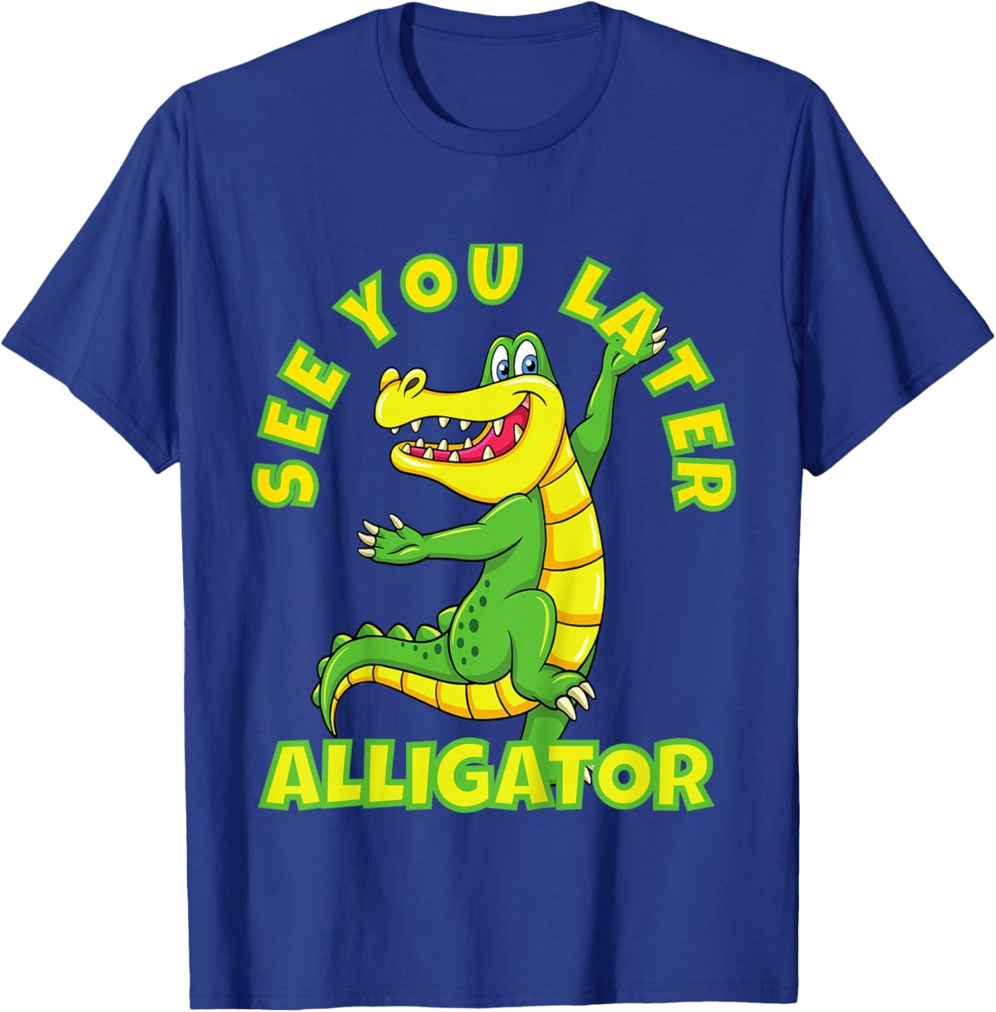 Animals Party - See You Later Alligator Design T-Shirt - T-Shirt | Royal