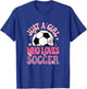 Just A Girl Who Loves Soccer Cute Soccer Player Girls Kids T-Shirt - T-Shirt | Royal