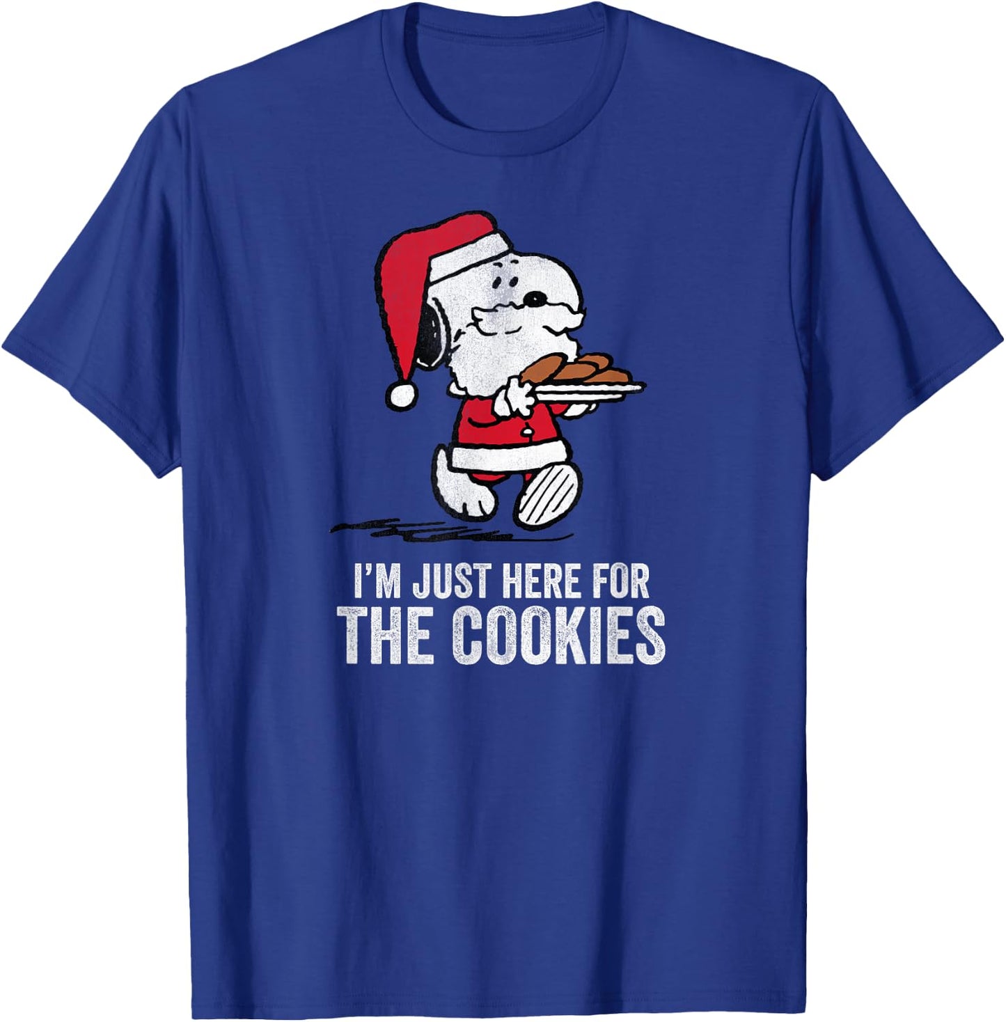 Peanuts Snoopy More Christmas Cookies T-Shirt - T-Shirt | Royal