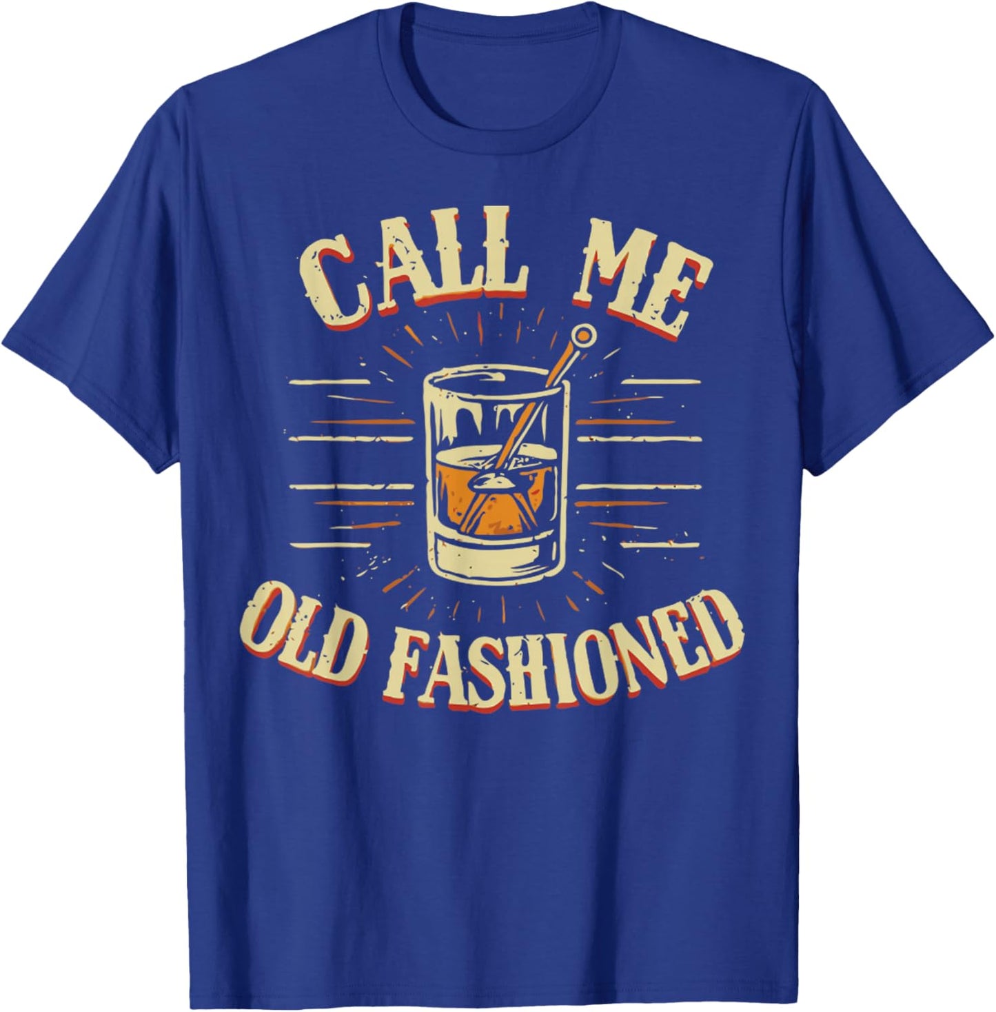 Vintage Call Me old Fashioned Retro T-Shirt - T-Shirt | Royal