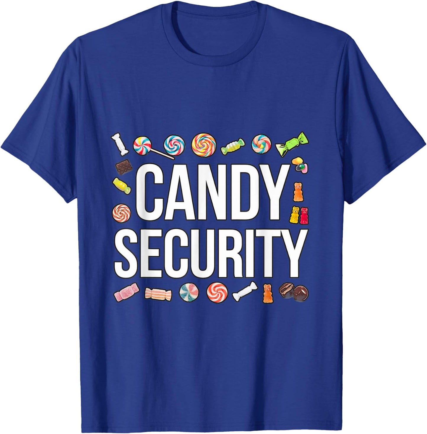 Candy security Party Halloween Trick Or Treat T-Shirt - T-Shirt | Royal