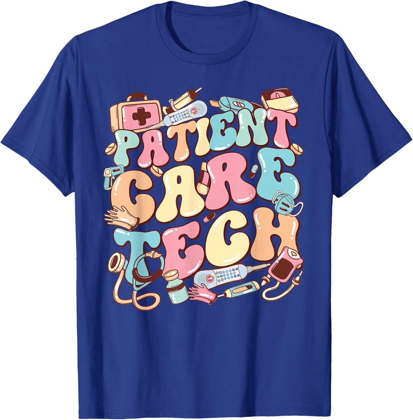 Patient Care Tech. PCT Nurse Nurse Appreciation T-Shirt - T-Shirt | Royal