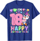 Penguin Birthday Party Shirt | Girls 18th Birthday Penguin T-Shirt - T-Shirt | Royal