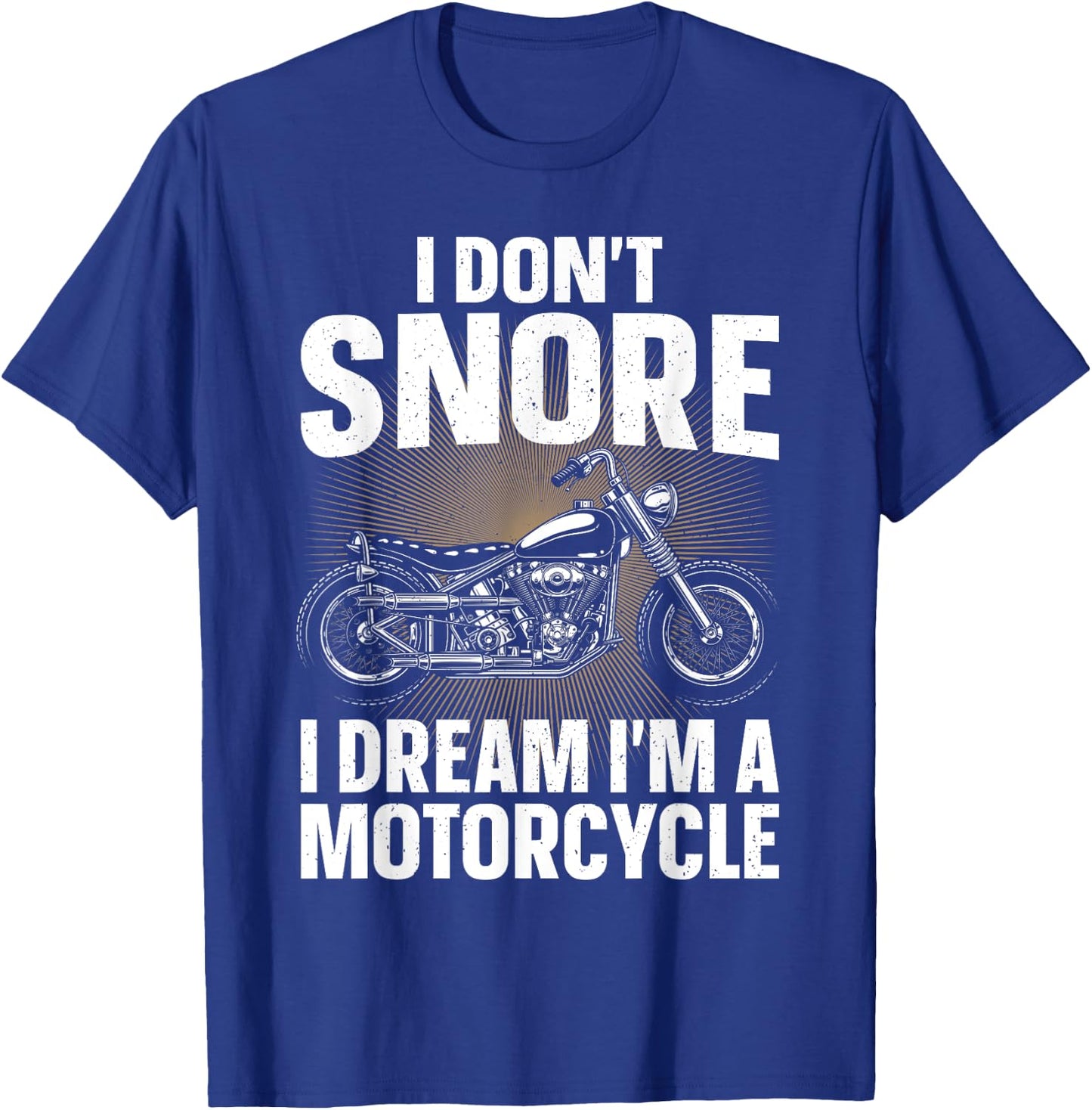 Funny Motorcycle Design Dad Biker Motorcycle Lover T-Shirt - T-Shirt | Royal