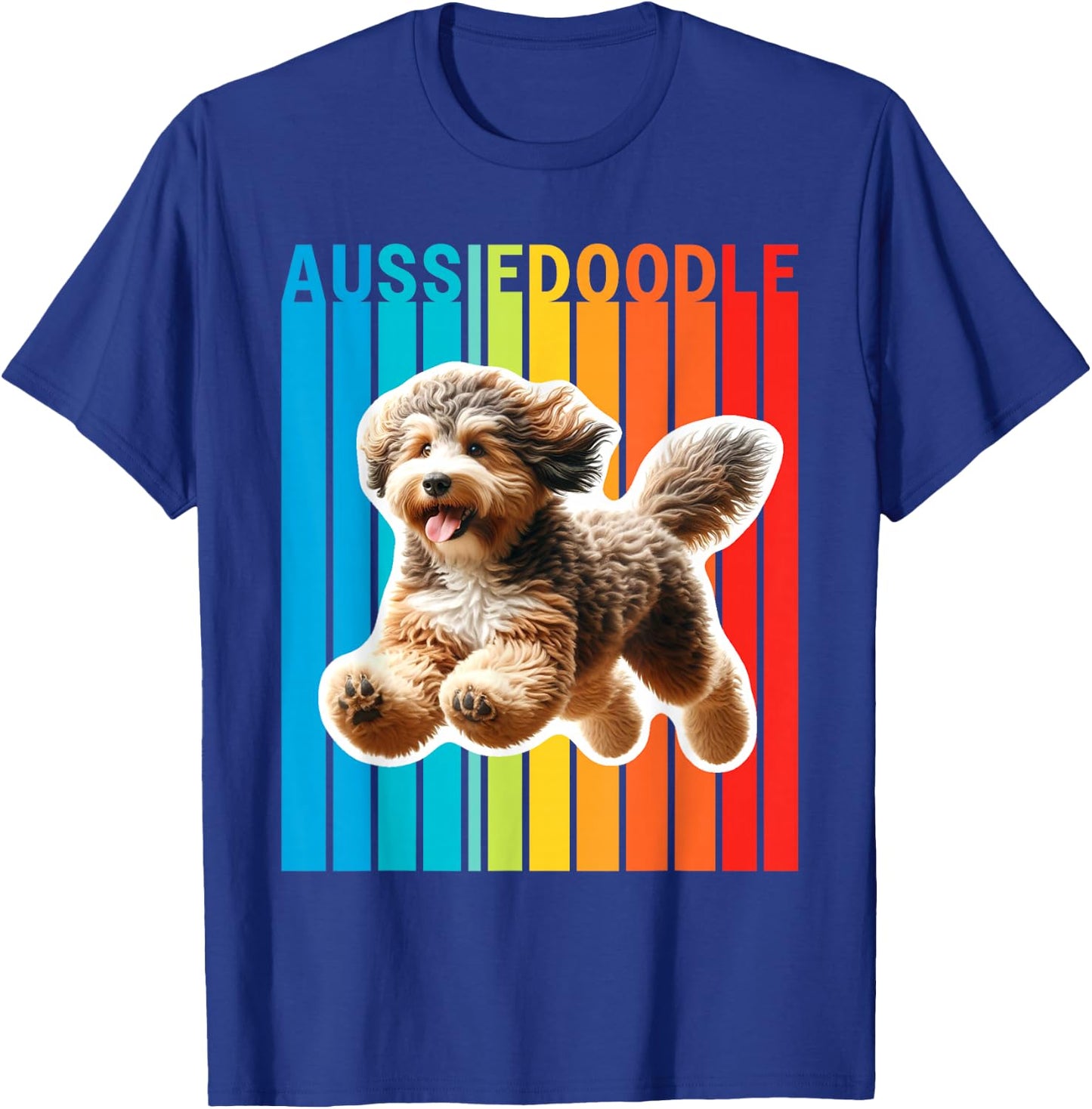 Colorful Aussiedoodle T-Shirt - T-Shirt | Royal