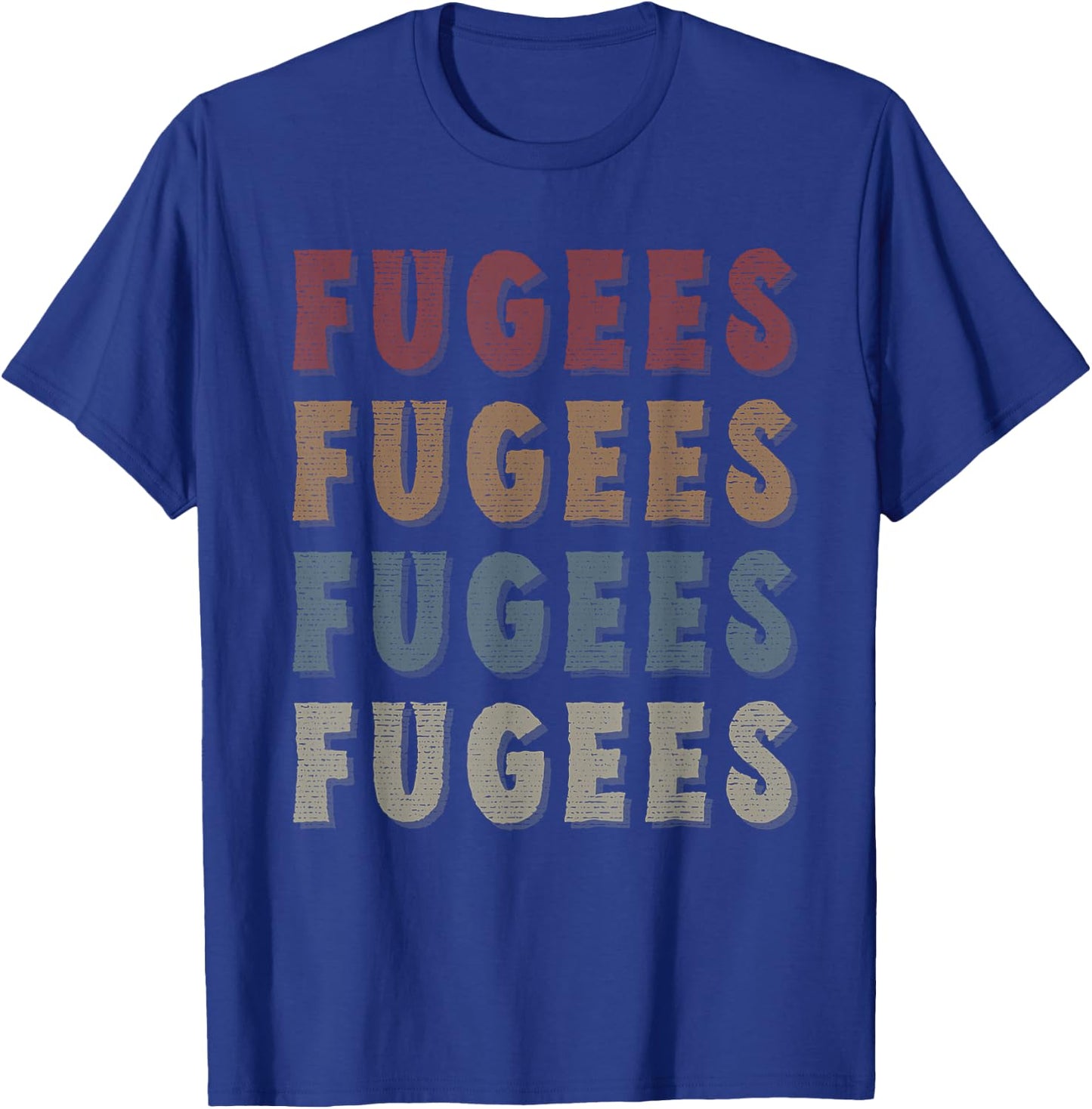 Vintage Cool Fugees Name Funny Love Heart Fugees T-Shirt - T-Shirt | Royal