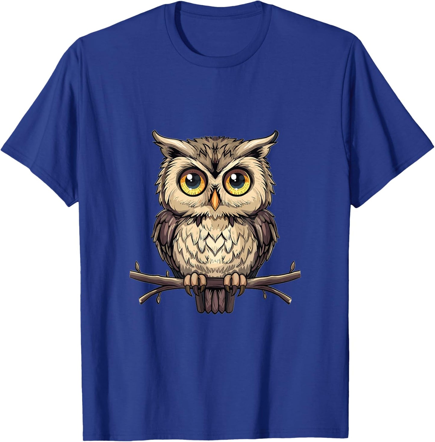 Owl Lover Graphic T-Shirt - T-Shirt | Royal