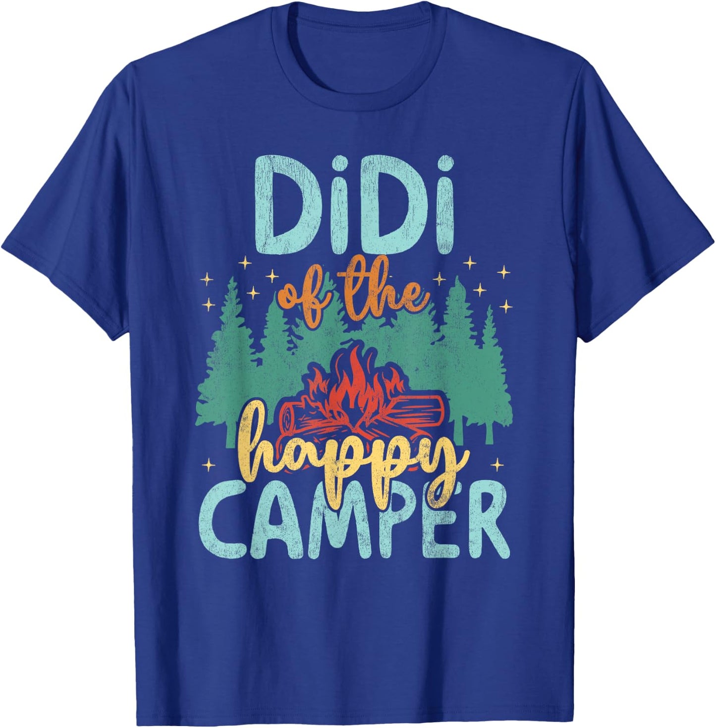 Didi of Happy Camper 1st Birthday Party Retro Didi T-Shirt - T-Shirt | Royal