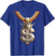 Fancy Gold and Diamond Dollar-Sign Bling T-Shirt - T-Shirt | Royal