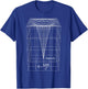 Black Hole Physics Diagram Schwarzschild Radius Science T-Shirt - T-Shirt | Royal