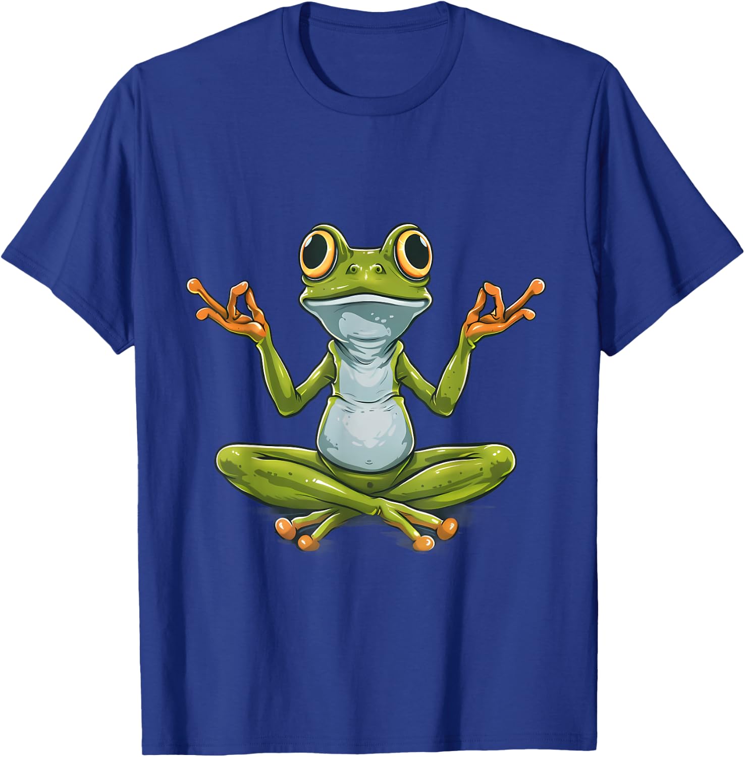 Meditation Frog Toad Spirituality Yoga Zen Buddha Buddhist T-Shirt - T-Shirt | Royal