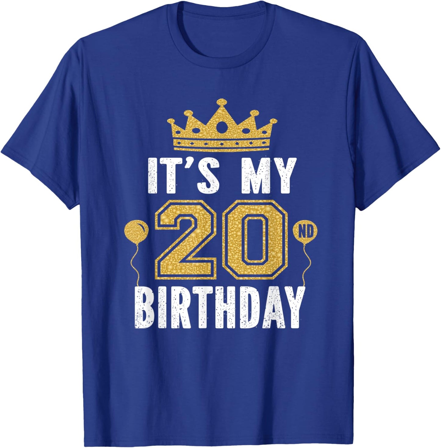 It's My 20th Birthday Gift 20 Years Old Man And Woman T-Shirt - T-Shirt | Royal
