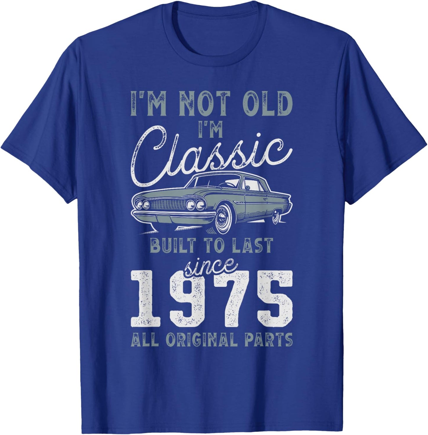1975 Classic Car 51st Birthday T-Shirt - T-Shirt | Royal