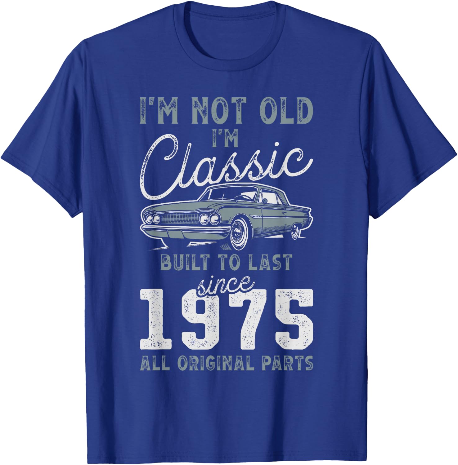 1975 Classic Car 51st Birthday T-Shirt - T-Shirt | Royal