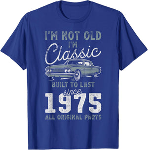 1975 Classic Car 51st Birthday T-Shirt - T-Shirt | Royal