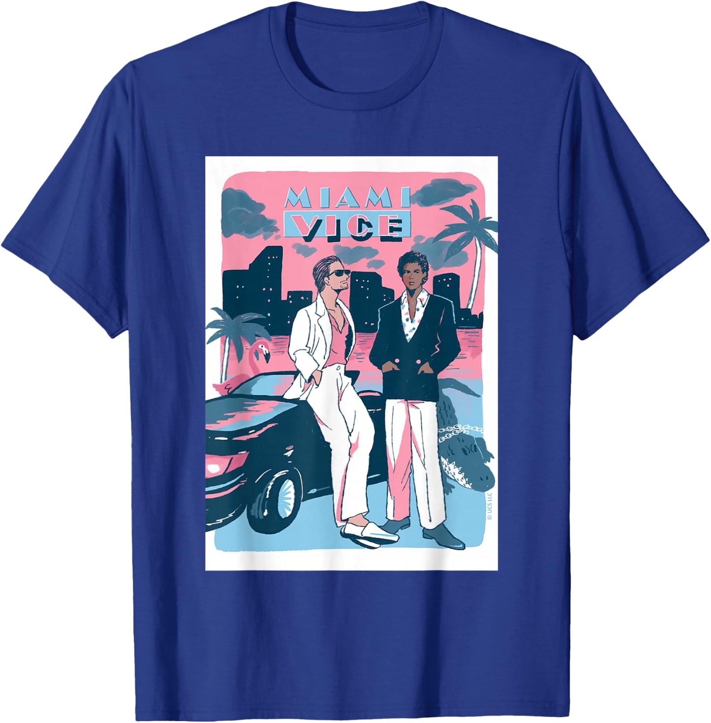 Retro Miami Vice Vibes 80s Aesthetic Style T-Shirt - T-Shirt | Royal