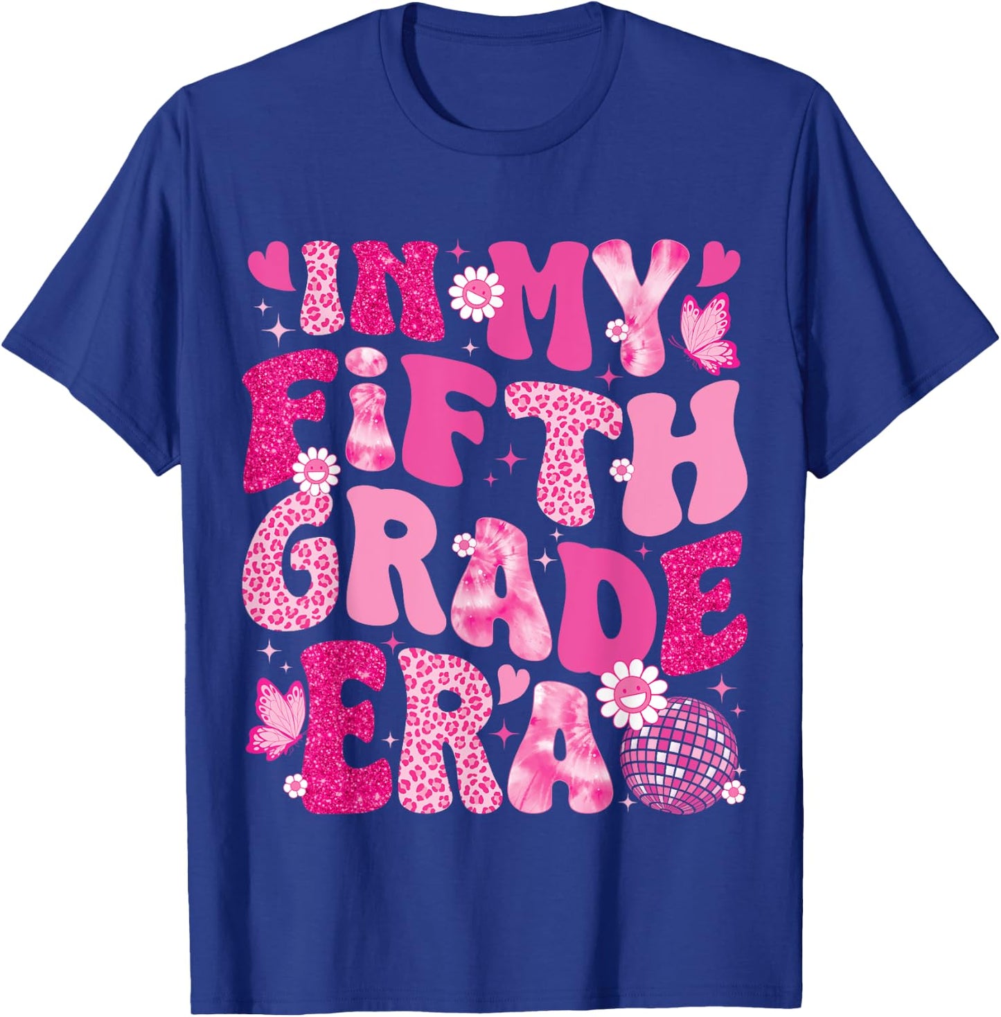 In My Fifth Grade Era Teachers Women Back To School Girls T-Shirt - T-Shirt | Royal