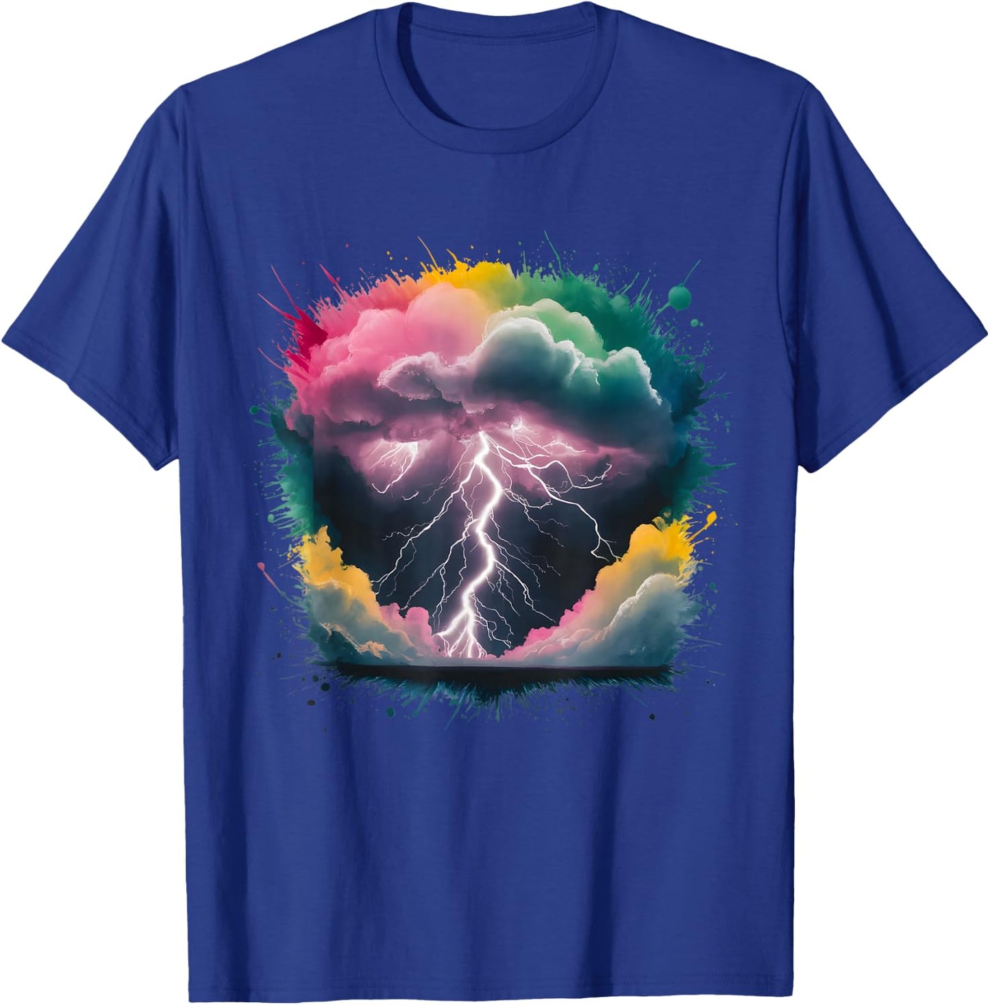Meteorologist Men Woman Colorful Watercolor Meteorology T-Shirt - T-Shirt | Royal