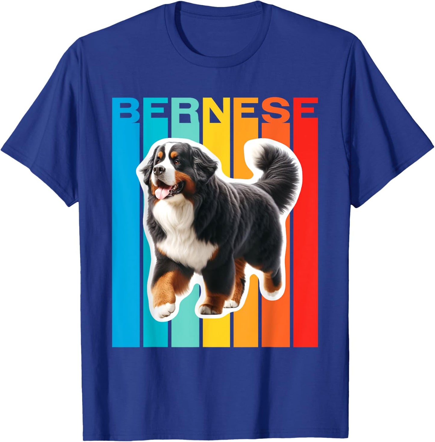 Colorful Bernese Mountain Dog Men Women Kids T-Shirt - T-Shirt | Royal