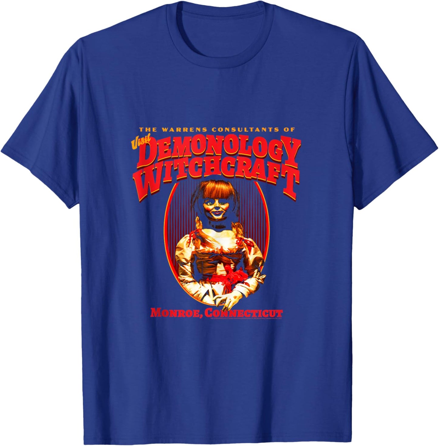The Conjuring Demonology and Witchcraft Horror Movie T-Shirt - T-Shirt | Royal