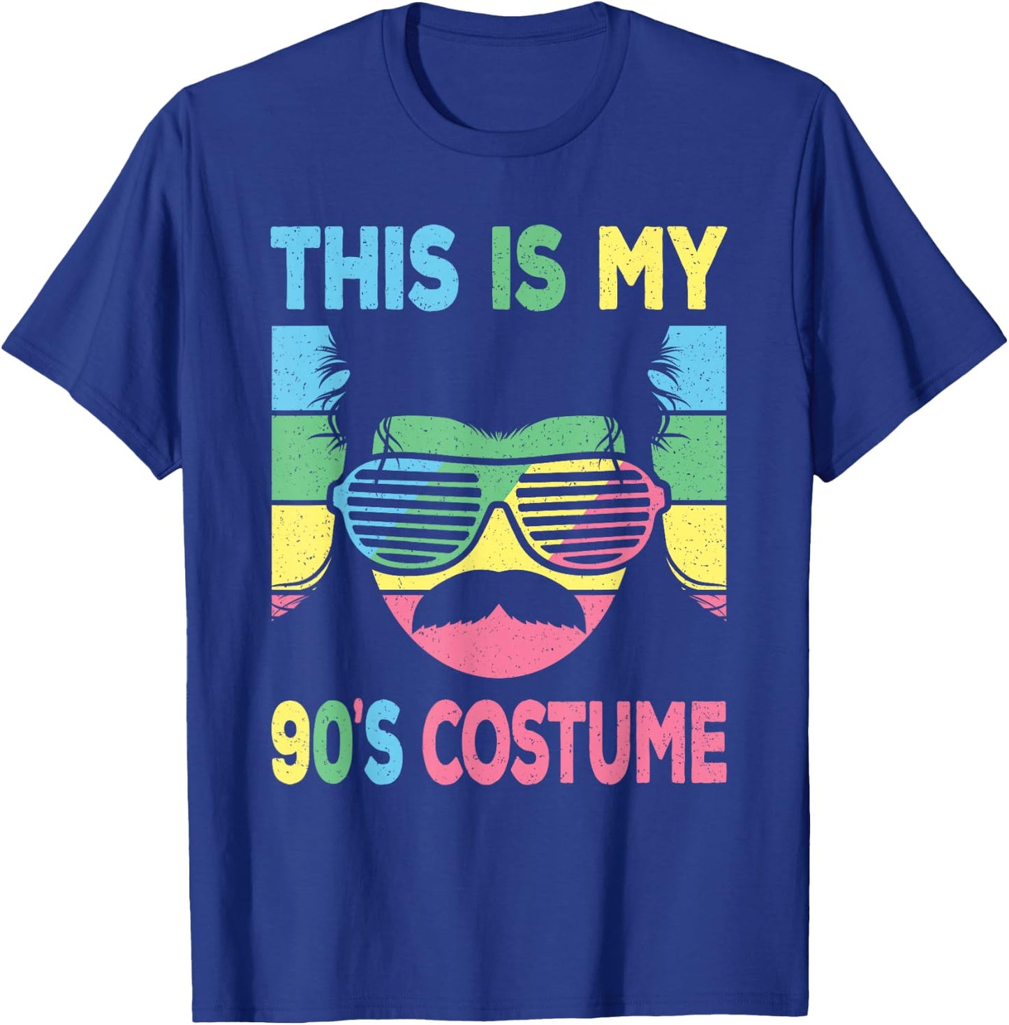 This Is My 90's Costume Men 1990s 90s Outfit Disco Party T-Shirt - T-Shirt | Royal