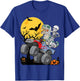 Boys Halloween Monster Truck Pumpkin Mummy Dinosaur T rex T-Shirt - T-Shirt | Royal