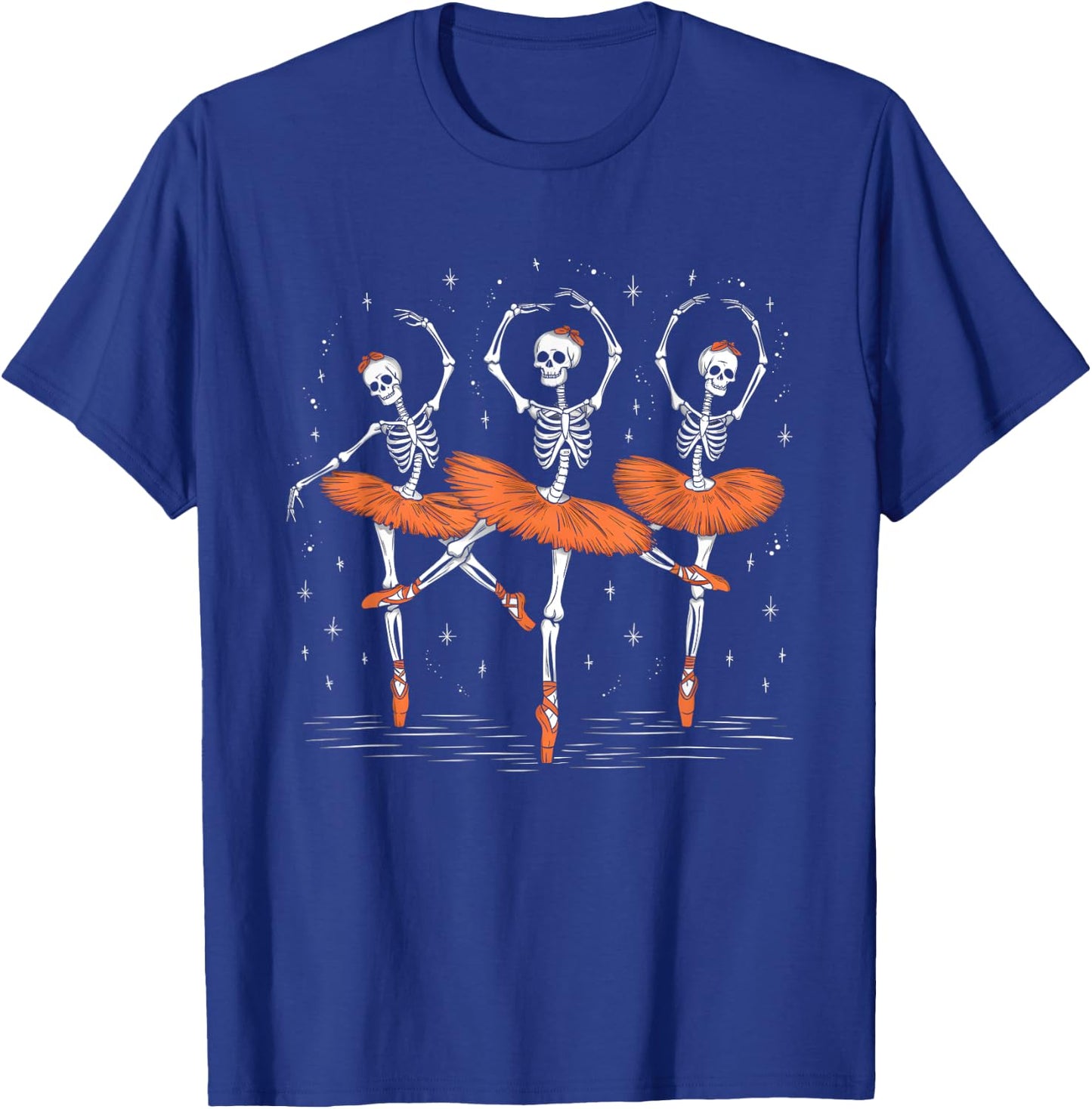 Spooky Ballerina Skeleton Dance Halloween Ballet T-Shirt - T-Shirt | Royal