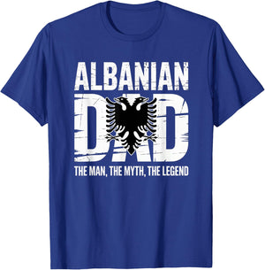 Albanian Father's day Skenderbeg Albania proud Albanian Dad T-Shirt - T-Shirt | Royal