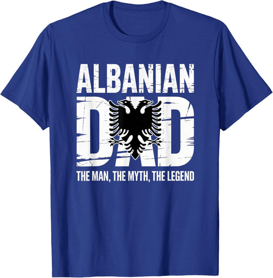 Albanian Father's day Skenderbeg Albania proud Albanian Dad T-Shirt - T-Shirt | Royal
