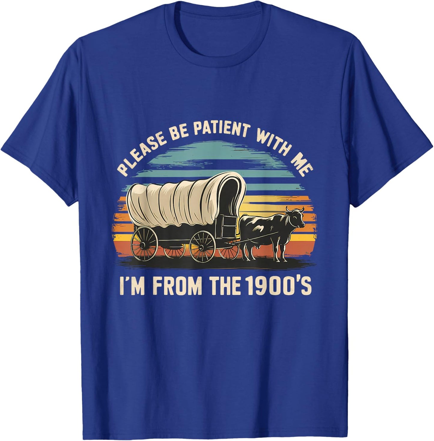 Sarcastic Quote Please Be Patient With Me Im From The 1900s T-Shirt - T-Shirt | Royal