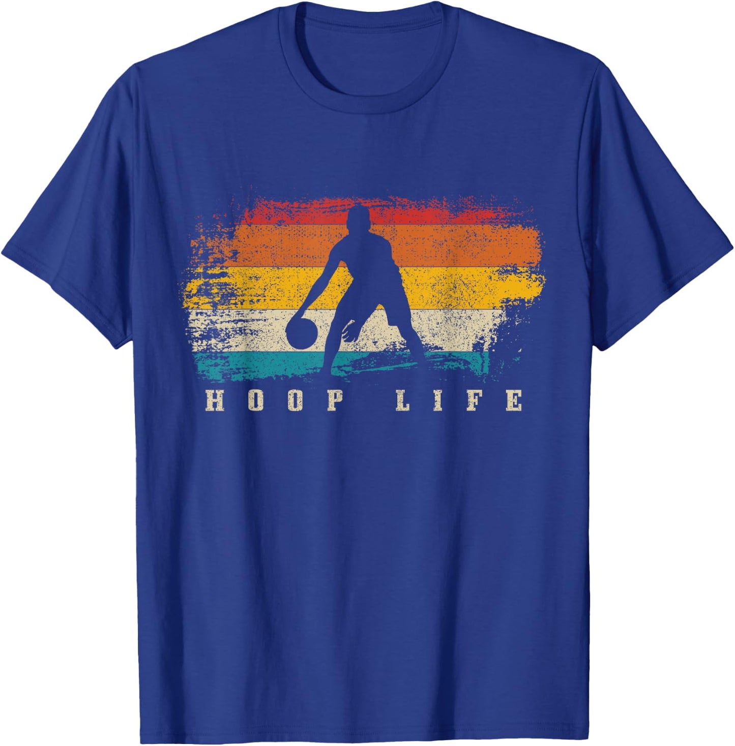 Basketball Vintage Bball Player Trainer Sport Baller T-Shirt - T-Shirt | Royal