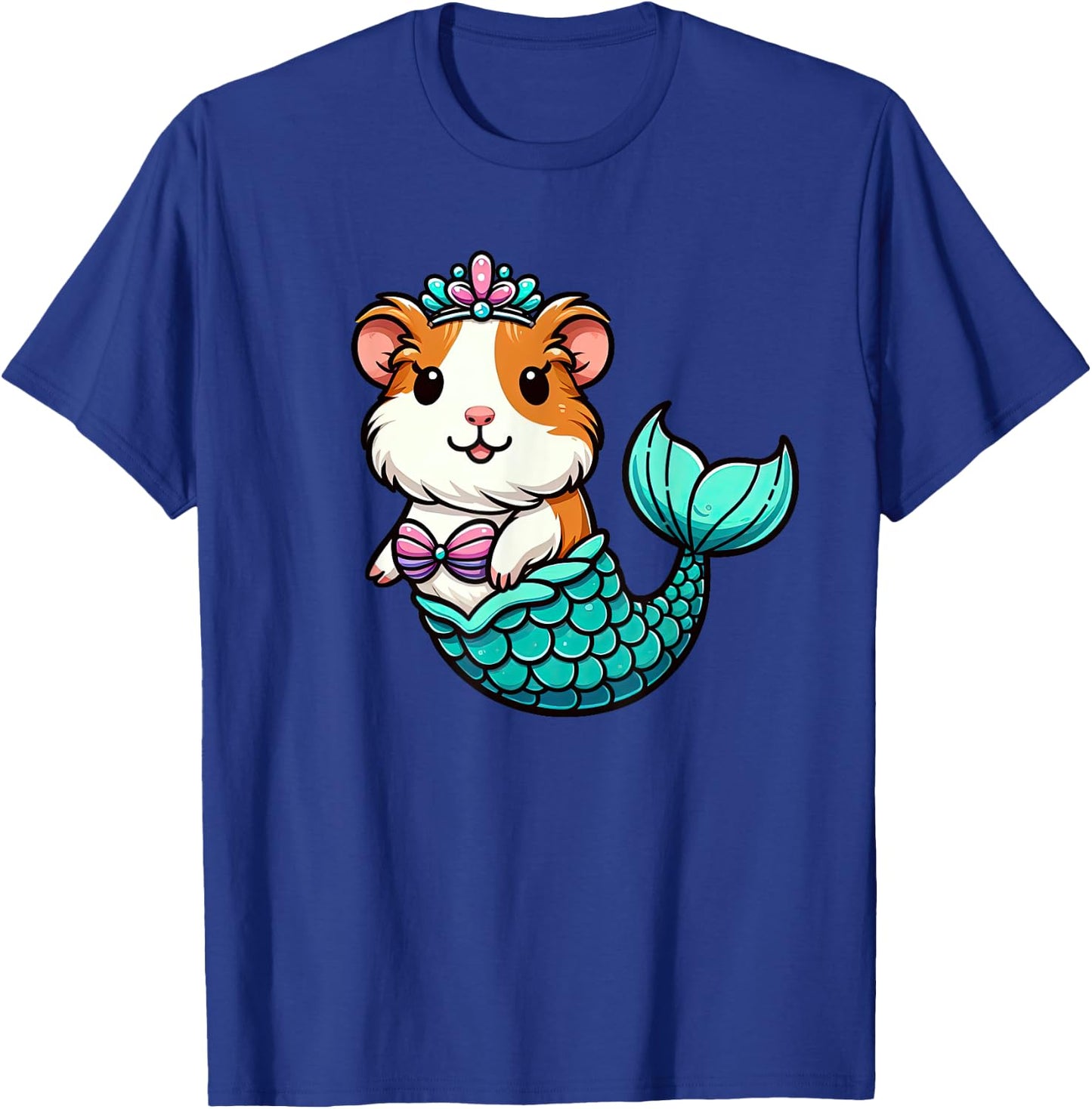Guinea Pig Mermaid Pet Funny Mythical Creature T-Shirt - T-Shirt | Royal
