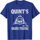 Vintage Quint's Shark Fishing 1975 Retro T-Shirt - T-Shirt | Royal