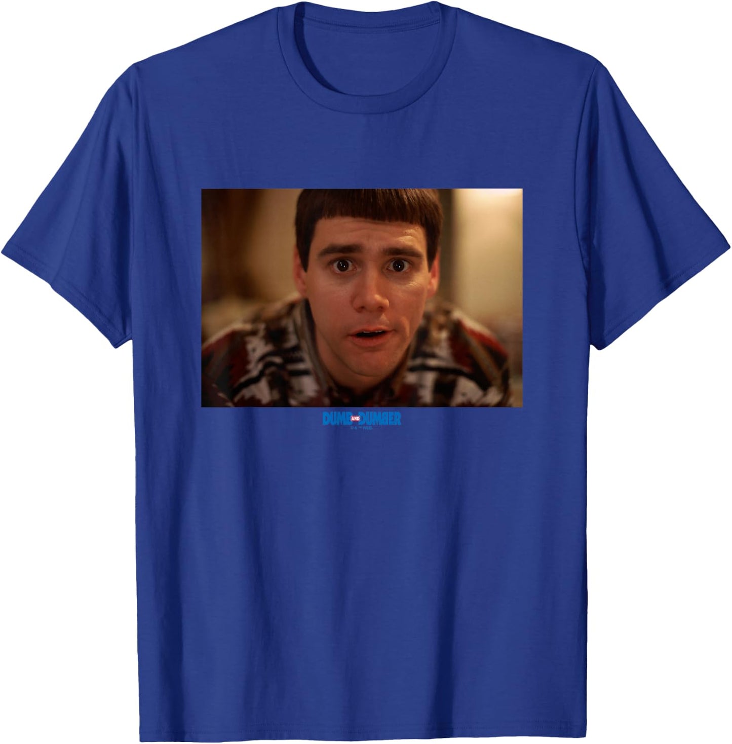 Dumb and Dumber Iconic Lloyd Christmas Big Chest Portrait T-Shirt - T-Shirt | Royal