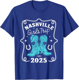 Country Tease Nashville Girls Trip 2025 T-Shirt - T-Shirt | Royal