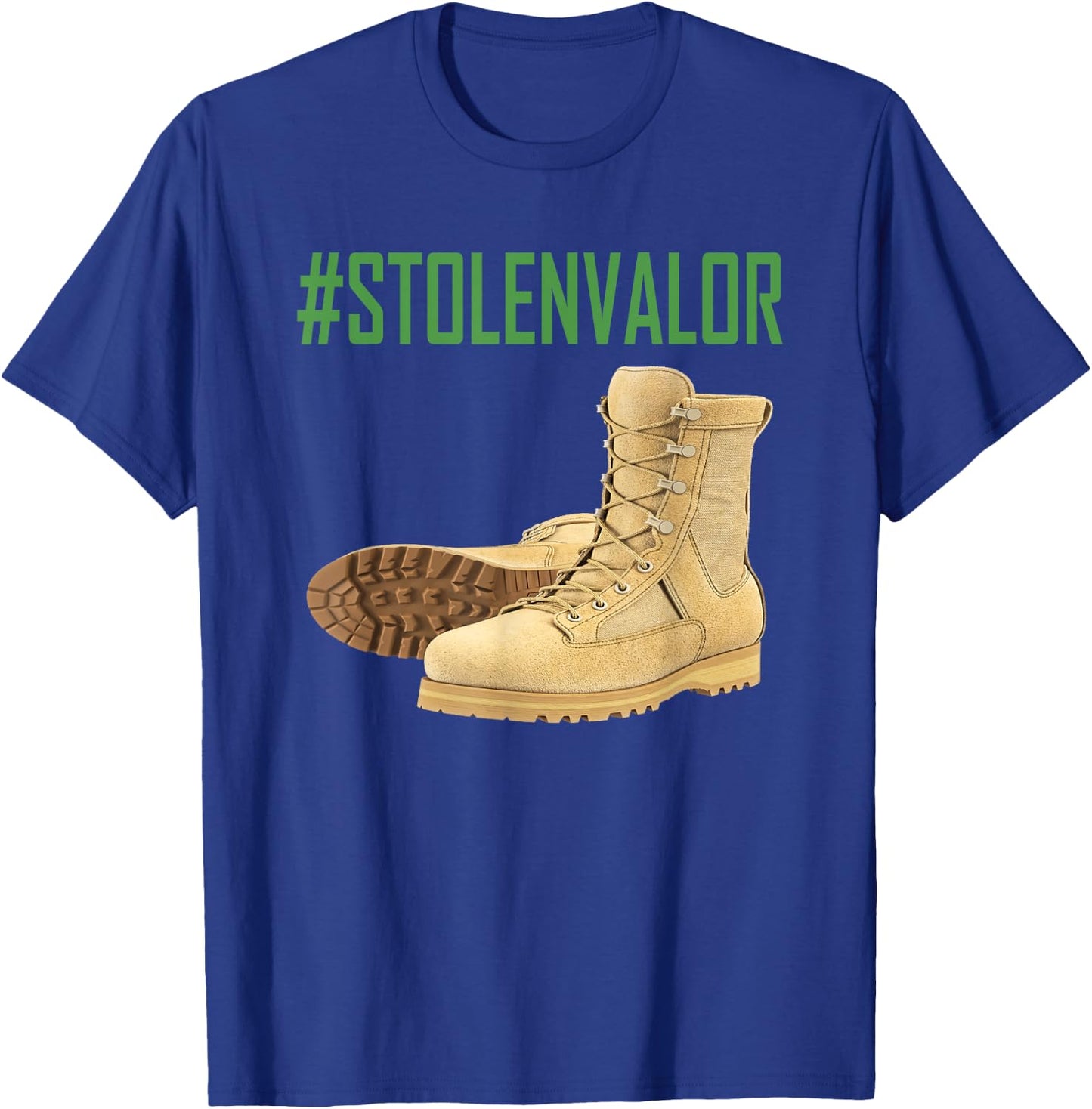 Stolen Valor Military Political Hashtag Shirt ,Women T-Shirt - T-Shirt | Royal