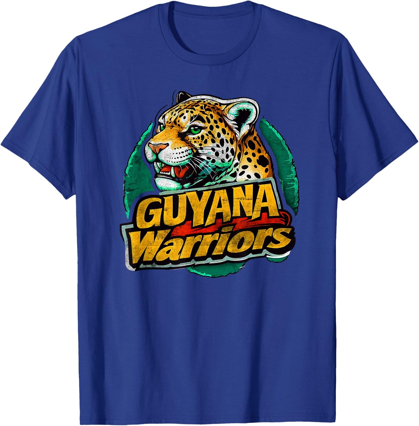 Guyana Warriors Vintage Look Cricket T-Shirt - T-Shirt | Royal