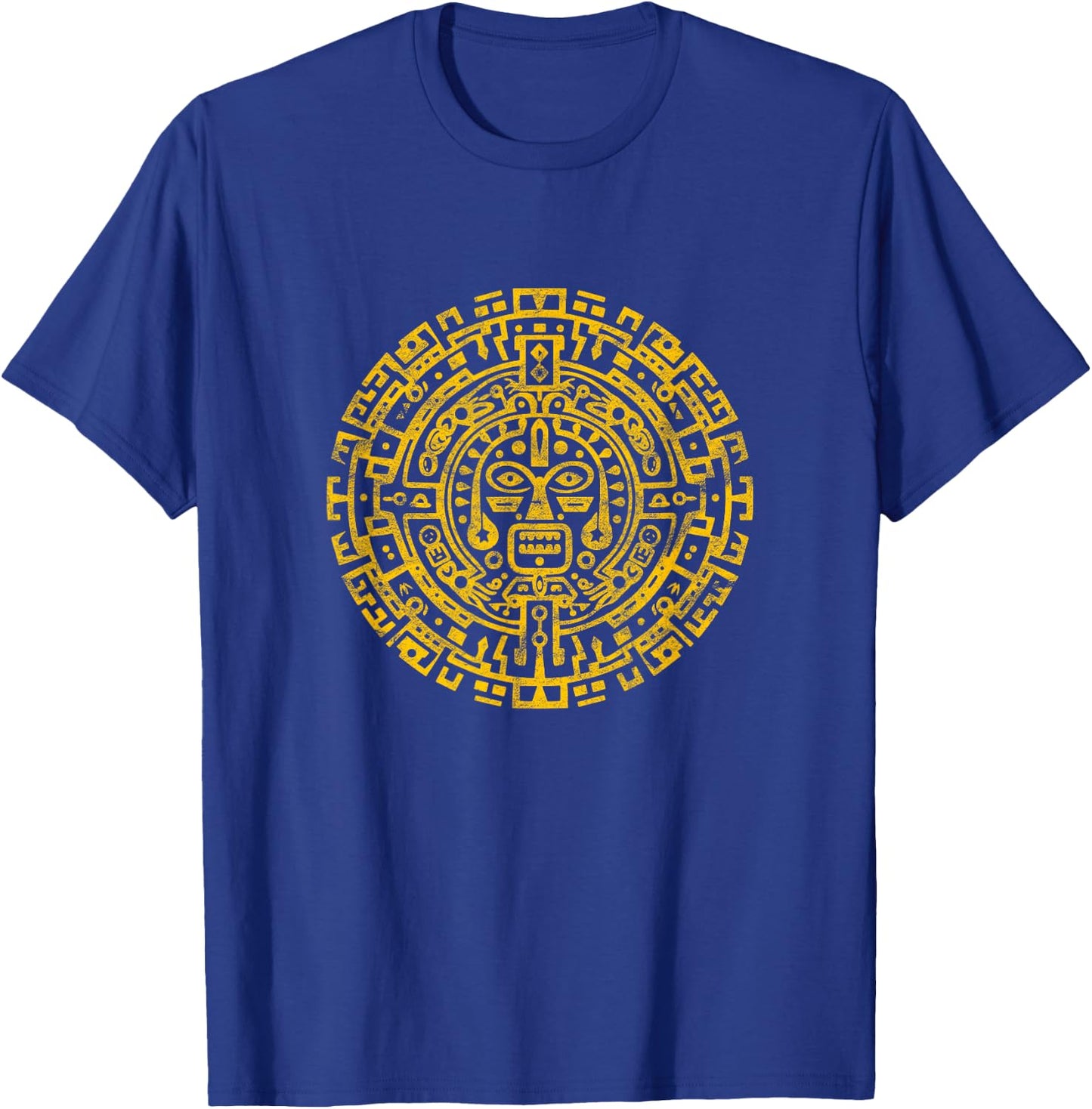 Mayan Sun Symbol Tribal Sun Aztec Native Indian T-Shirt - T-Shirt | Royal