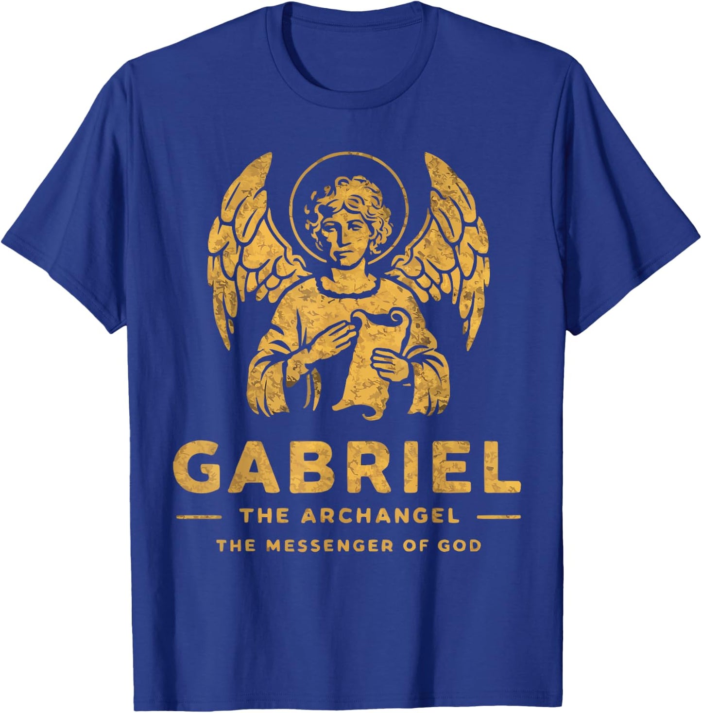 Archangel Gabriel Catholic Christianity Guardian Angel T-Shirt - T-Shirt | Royal