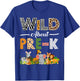 Pre-K Back To School Shirt for Teacher Kids Wild About Pre-K T-Shirt - T-Shirt | Royal